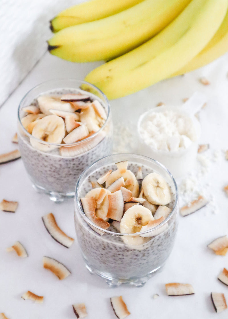 Banana Cream Pie Protein Chia Pudding