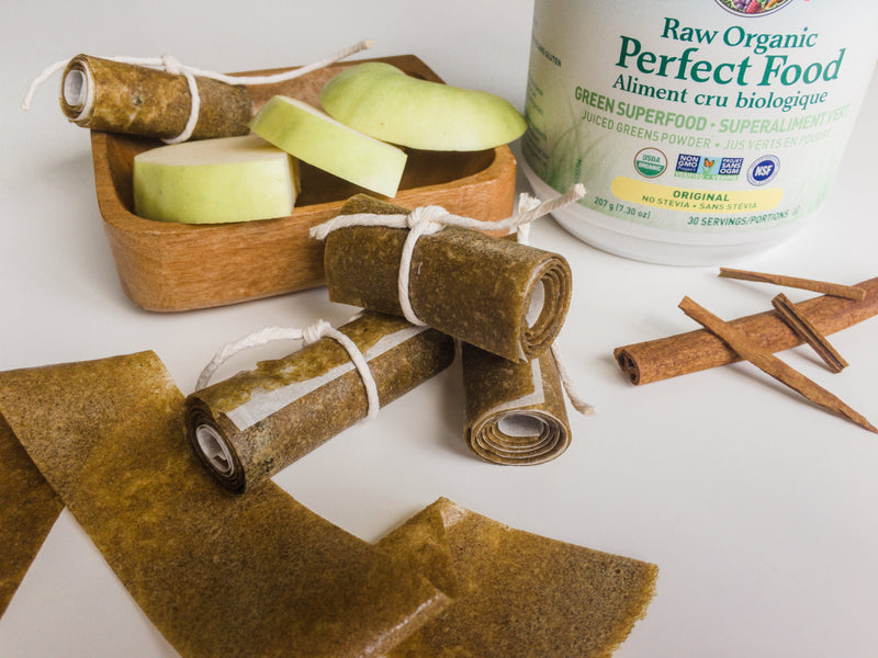 Greens & Apple Cinnamon Roll Ups