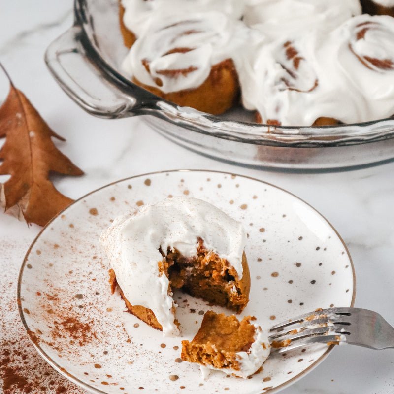 Pumpkin Protein Cinnamon Rolls