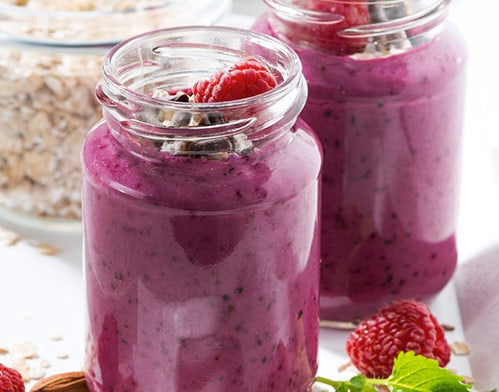 Chocolate Raspberry Swirl Smoothie