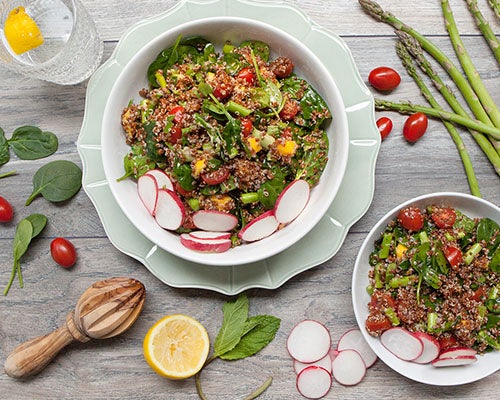 Red Quinoa & Spring Veggie Salad
