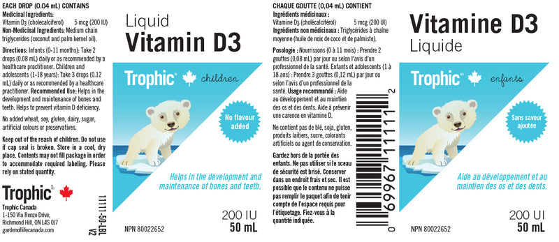 Children's Vitamin D3 Liquid