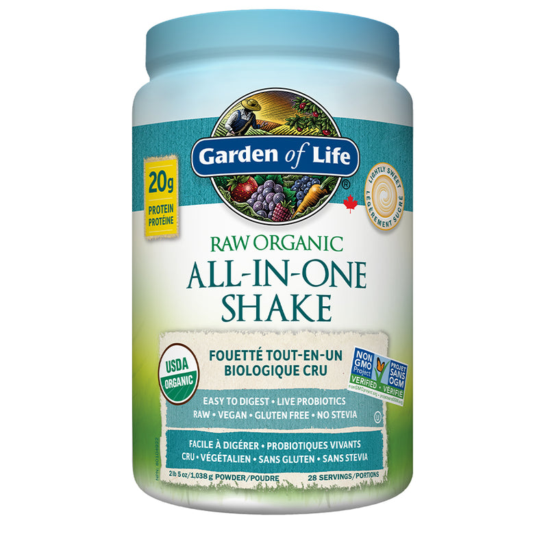 Raw Organic ALL-IN-ONE Shake - Lightly Sweetened