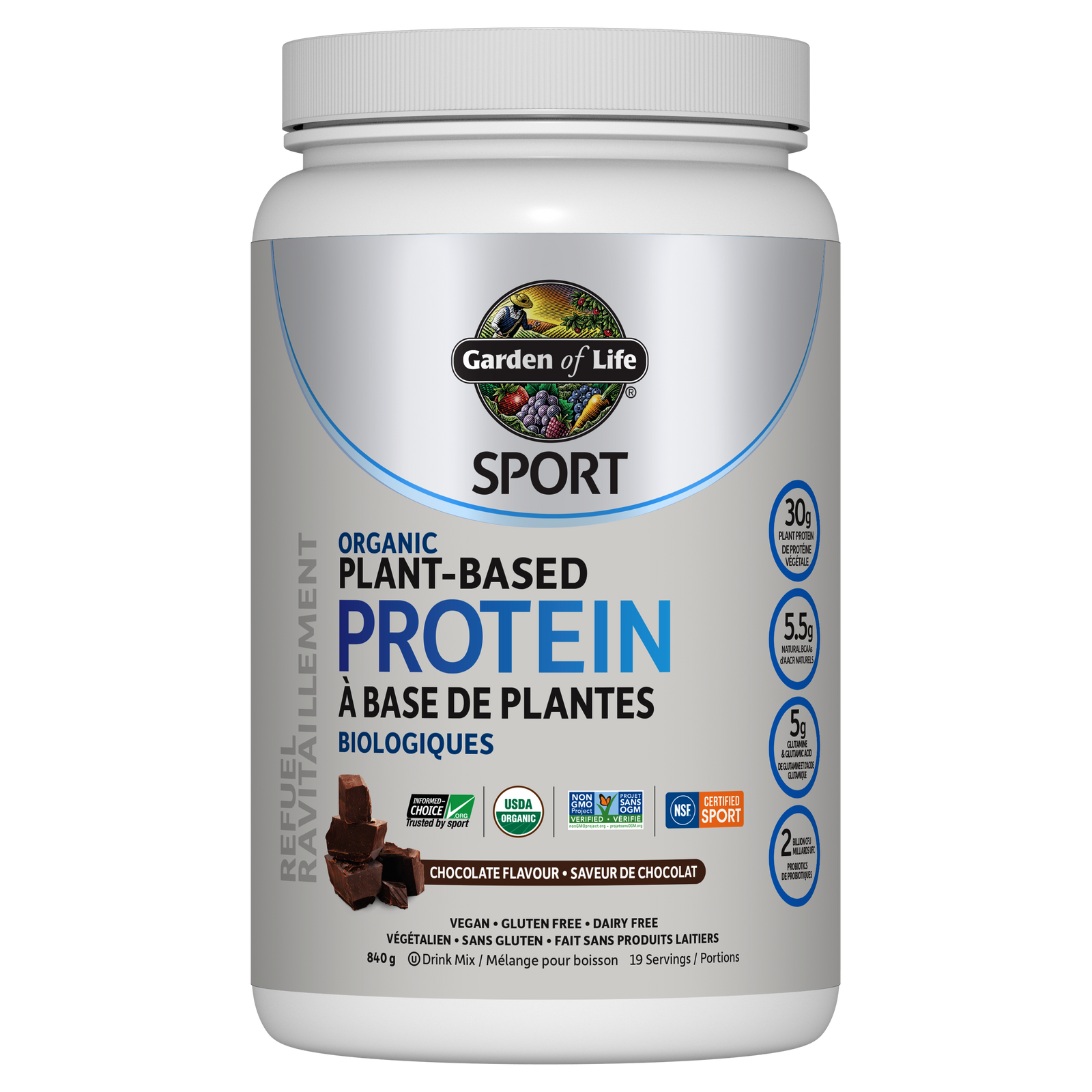 Sport Organic Plant Based Protein Chocolate | Garden of Life Canada