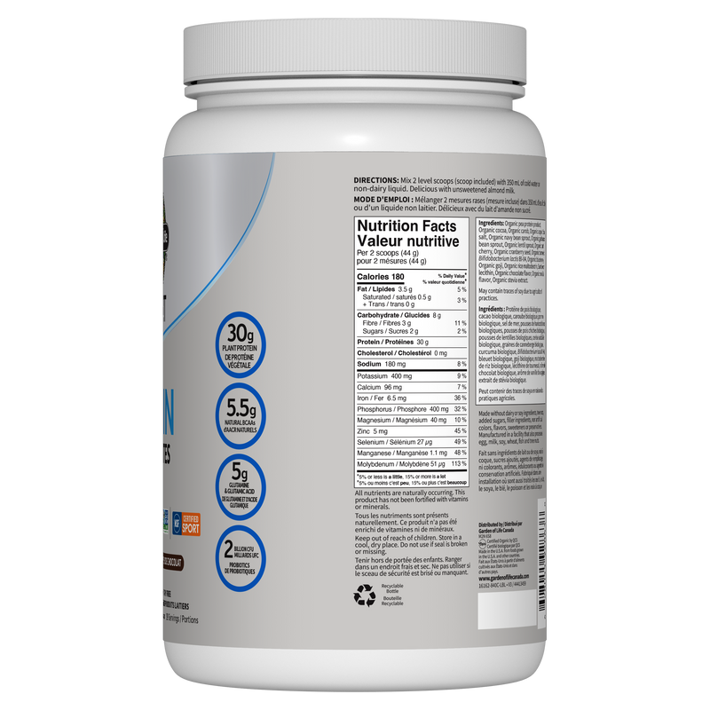 SPORT Organic Plant Based Protein - Chocolate