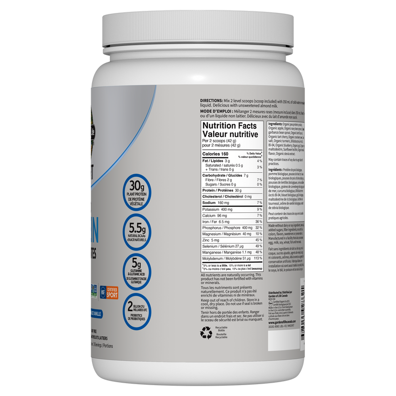 SPORT Organic Plant Based Protein - Vanilla