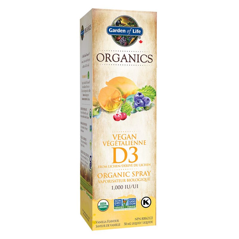 Organics - Vitamine D3 Biologique En Vaporisateur