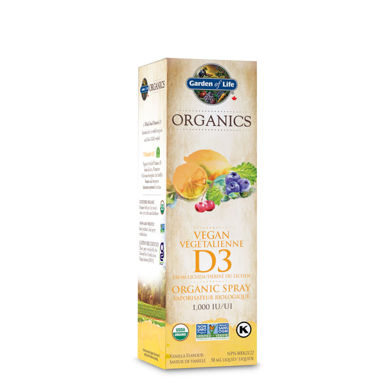 Organics - Vitamine D3 Biologique En Vaporisateur