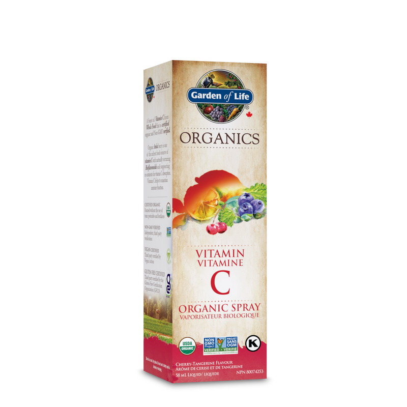 Organics - Vitamine C Biologique En Vaporisateur - Cerise-Tangerine