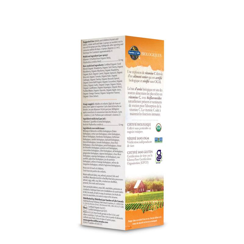 Organics Vitamin C Spray - Orange-Tangerine