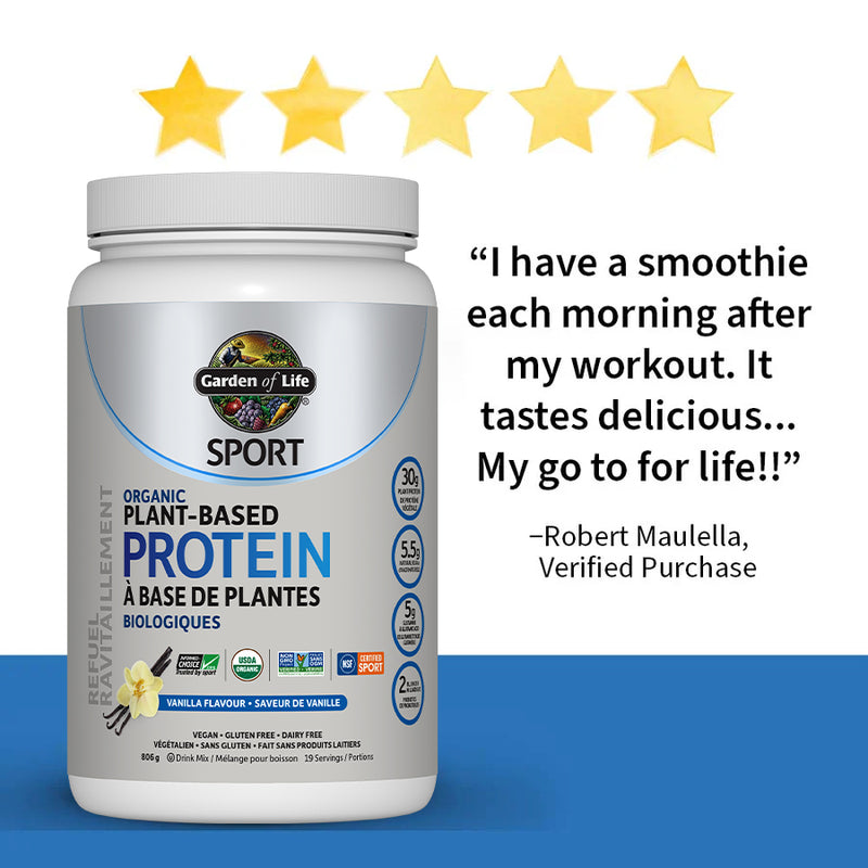 SPORT Organic Plant Based Protein - Vanilla