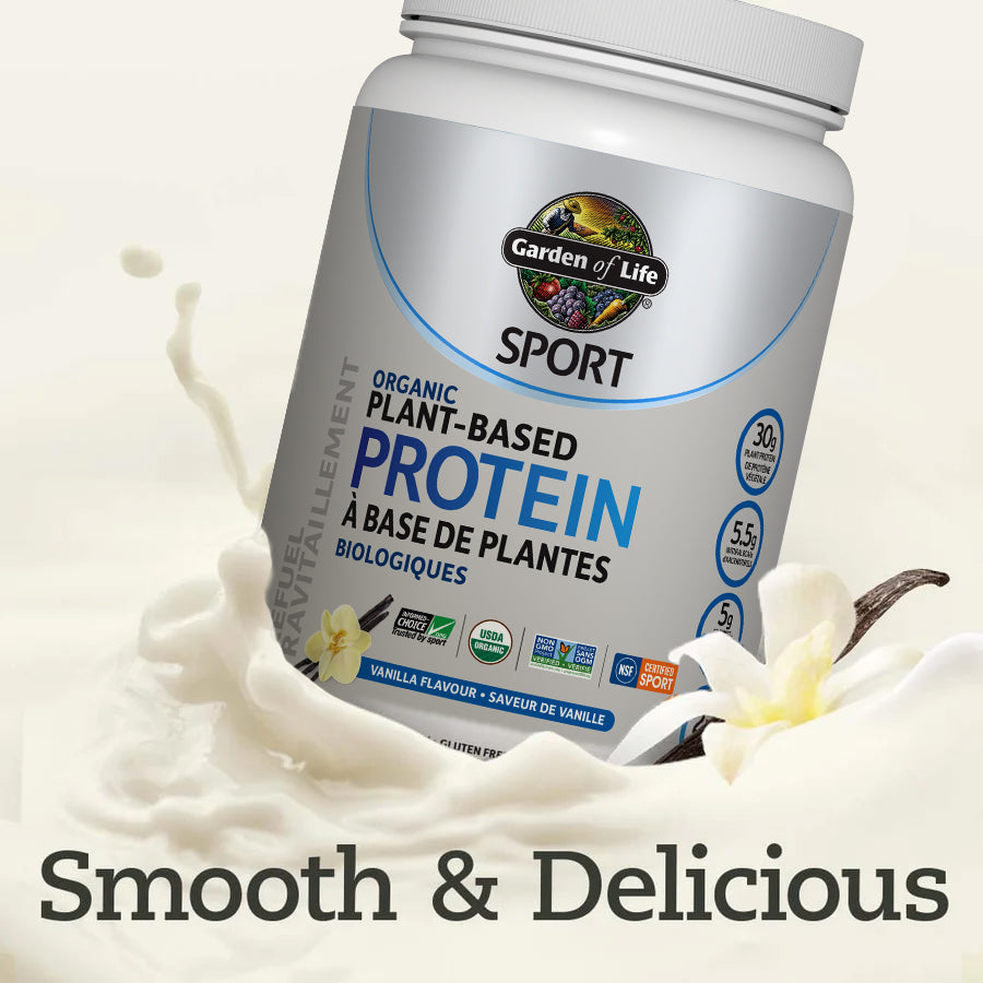 Sport Organic Plant Based Protein Vanilla | Garden of Life Canada