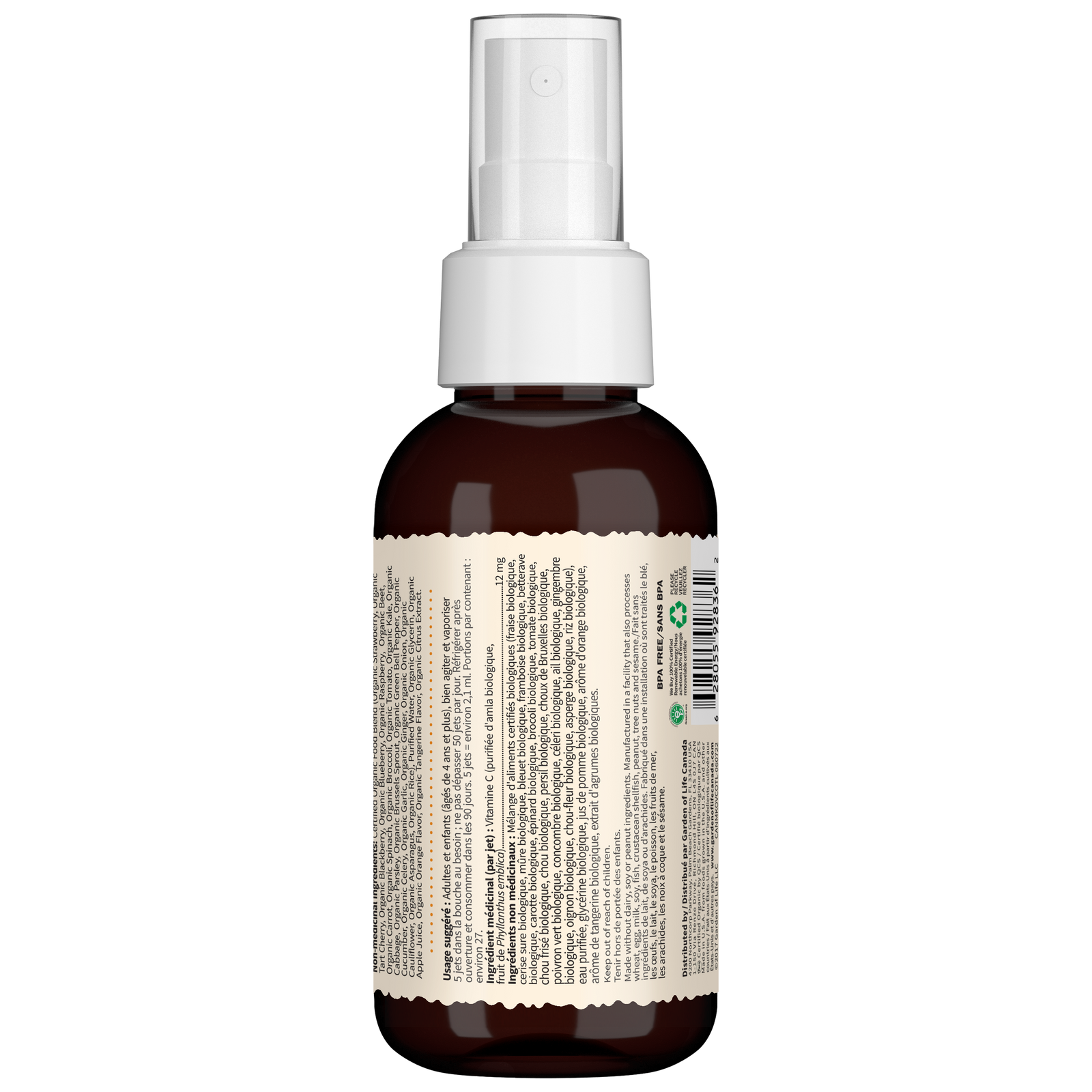 garden of life vitamin spray Organics Vitamin C Spray Orange Flavour| Garden of Life Canada