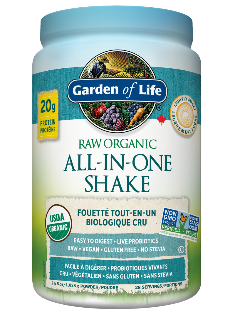 Raw Organic ALL-IN-ONE Shake - Lightly Sweetened