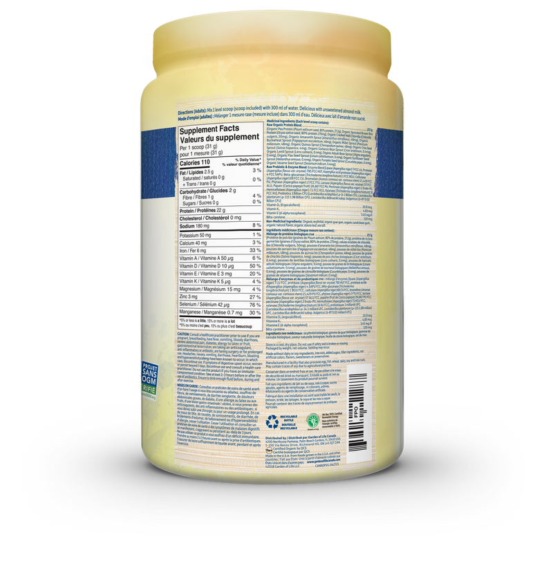 Raw Organic Protein™ - Vanilla