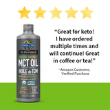 Dr. Formulated 100% Organic MCT Oil